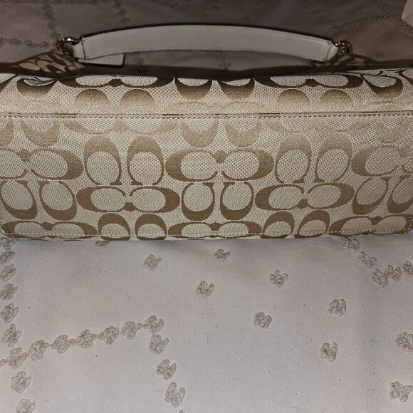 Coach Signature East/West Celeste Convertible Hobo Crossbody Bag Authentic - Picture 5 of 6